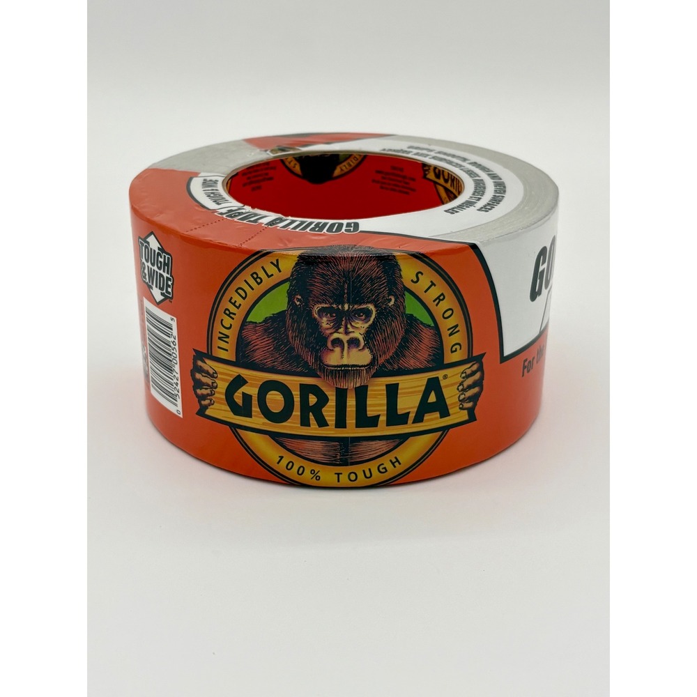 Gorilla Tape Tough & Wide White Duct Tape 2.8 in x 25 yd Extra Strong Adhesive
